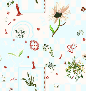 清新花卉图案背景设计