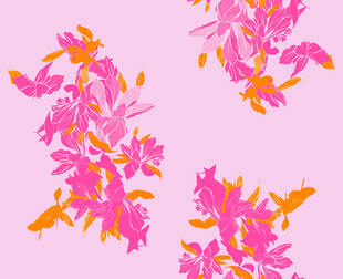 粉色花卉图案背景设计