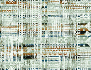 民族风几何图案织物纹理