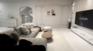 现代简约风客厅室内场景