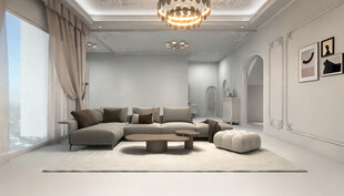 现代简约风格客厅室内设计