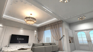 现代简约风客厅室内场景