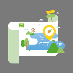 地图导航中的自然风光