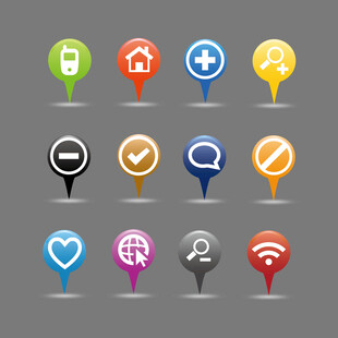 多彩指针图标集合