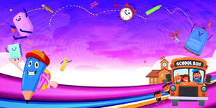 梦幻校园卡通场景