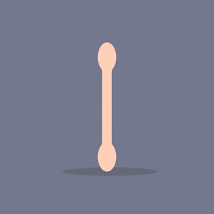 简约风格米色搅拌棒图标