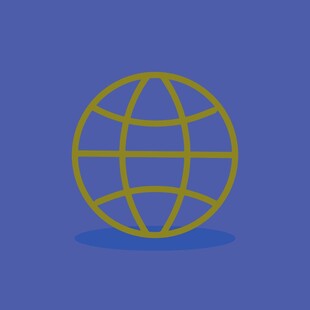 简约地球图标设计