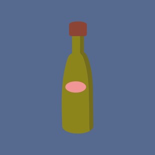 绿色瓶装酒