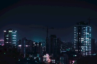 都市璀璨夜景