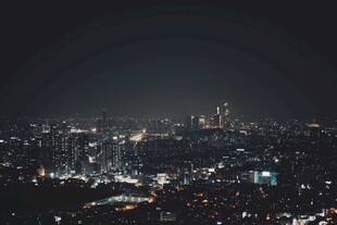 城市璀璨夜景