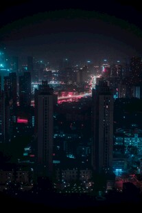 城市璀璨夜景
