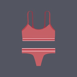 女士运动内衣与内裤套装