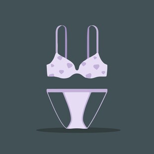简约女士内衣套装展示