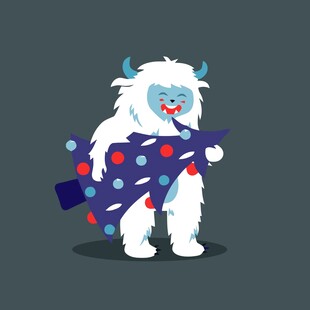 雪人弹吉他