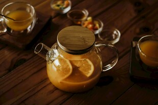 橙片热茶