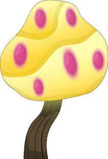 卡通蘑菇插画