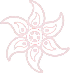 粉色花朵图案装饰元素