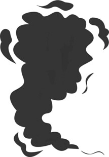 黑色烟雾轮廓图案