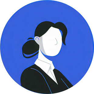 扎双马尾的职业女性形象