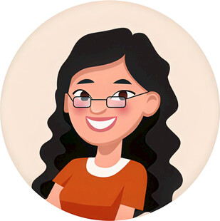微笑戴眼镜的卷发女士