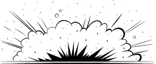 爆炸漫画特效图案