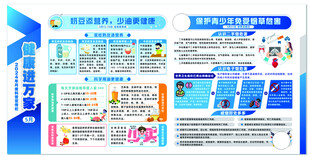 健康进万家宣传栏 戒烟烟草危害