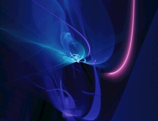 梦幻蓝紫抽象光影艺术图