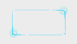 蓝色渐变边框矩形框