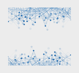科技风蓝色点线抽象背景图