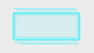 浅蓝色边框矩形图形