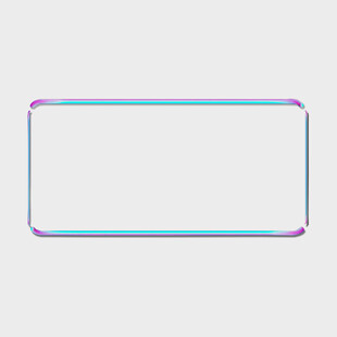 彩色边框矩形图形元素