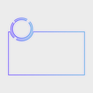 简约渐变边框装饰图形