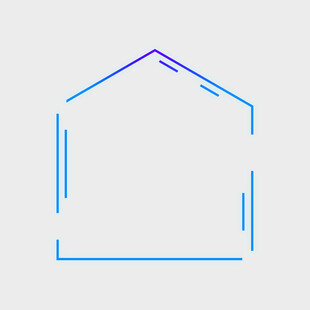 简约线条勾勒的房屋轮廓