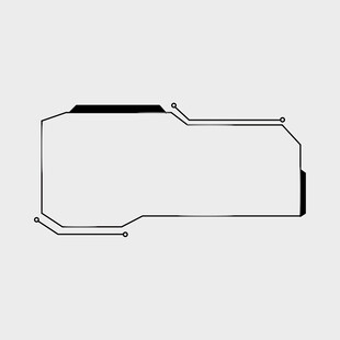 简约线条勾勒的几何图形