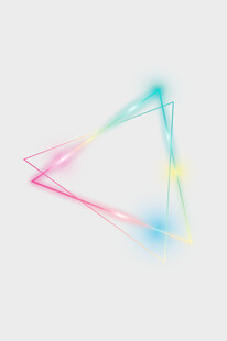 彩色线条构成的几何图形