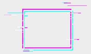 霓虹边框方形简约背景图