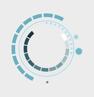 简约环形科技风图案设计