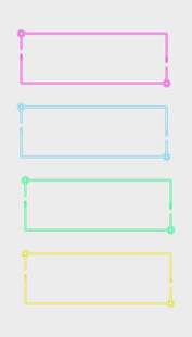 多彩渐变边框设计元素