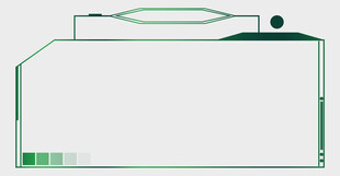 简约绿色边框空白背景图