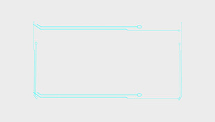 空白矩形框图形设计元素