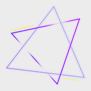 多彩重叠几何星形图案