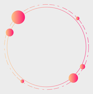 渐变圆形边框装饰图案