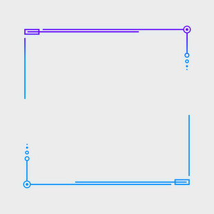 简约线条边框设计元素