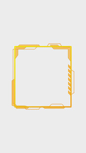 金色方形边框装饰图案