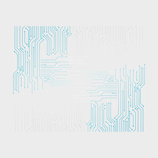 简约线条科技风图案设计