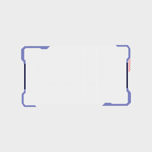 蓝色边框图形元素