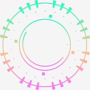 多彩环形装饰图案