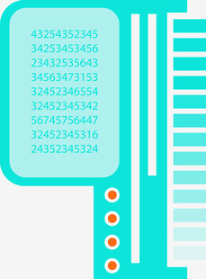 数字键盘图案设计元素