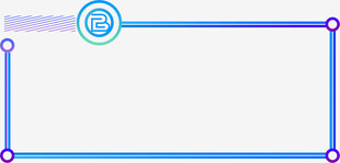 蓝色边框简约空白背景图