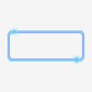 蓝色渐变边框矩形框